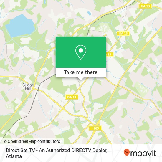 Mapa de Direct Sat TV - An Authorized DIRECTV Dealer