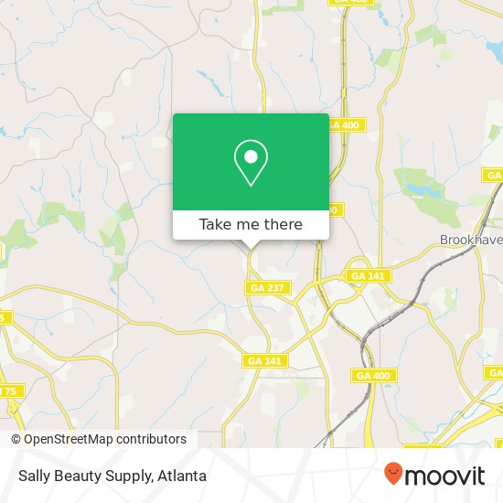 Mapa de Sally Beauty Supply