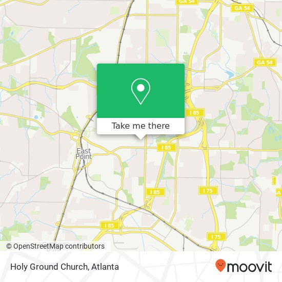 Holy Ground Church map