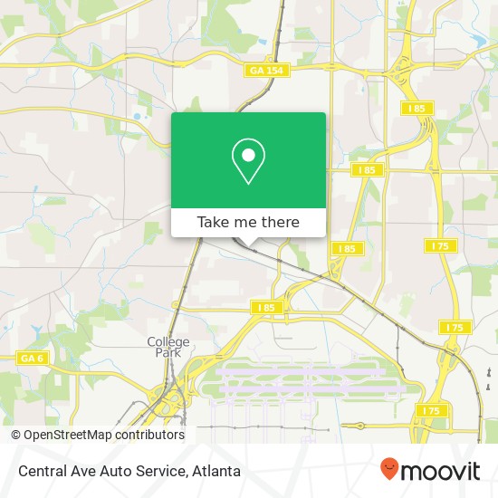 Mapa de Central Ave Auto Service