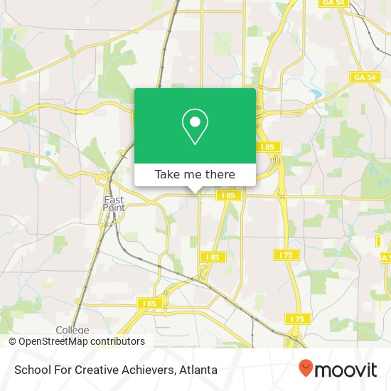 Mapa de School For Creative Achievers