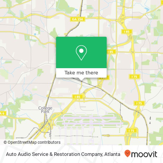 Mapa de Auto Audio Service & Restoration Company