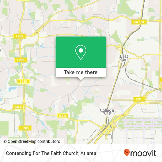 Contending For The Faith Church map