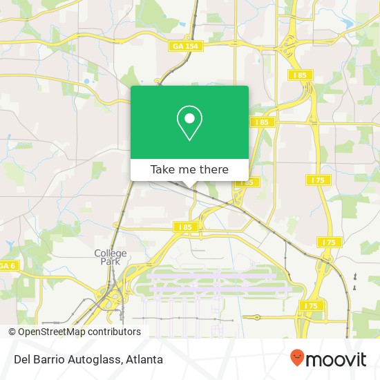 Del Barrio Autoglass map