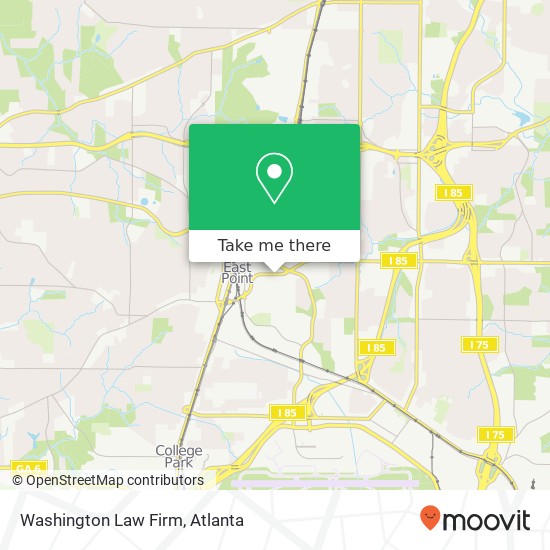 Washington Law Firm map