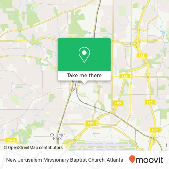 New Jerusalem Missionary Baptist Church map