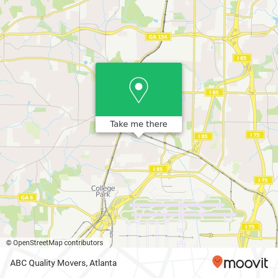 ABC Quality Movers map