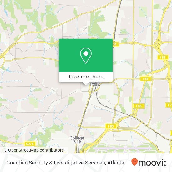 Mapa de Guardian Security & Investigative Services