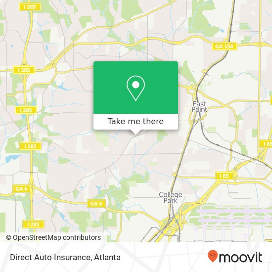 Direct Auto Insurance map