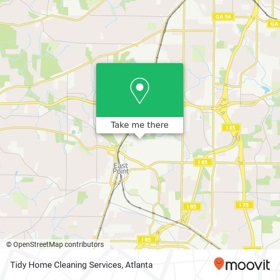 Tidy Home Cleaning Services map