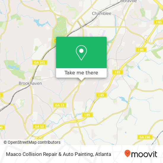 Mapa de Maaco Collision Repair & Auto Painting