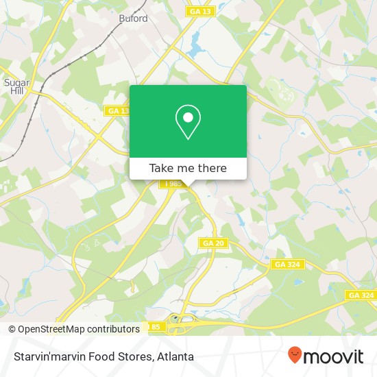 Starvin'marvin Food Stores map