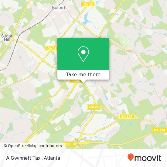 Mapa de A Gwinnett Taxi