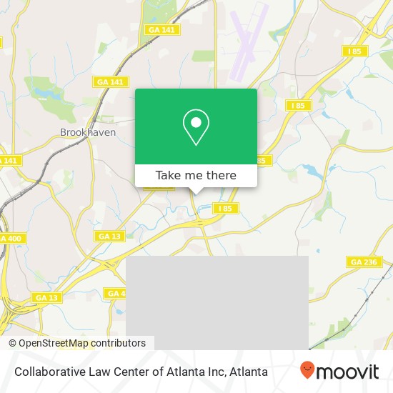 Mapa de Collaborative Law Center of Atlanta Inc