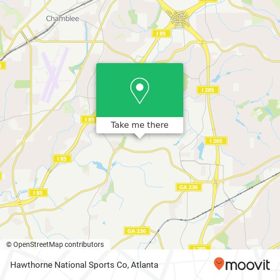 Hawthorne National Sports Co map