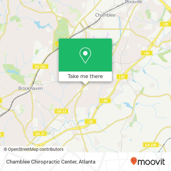 Mapa de Chamblee Chiropractic Center