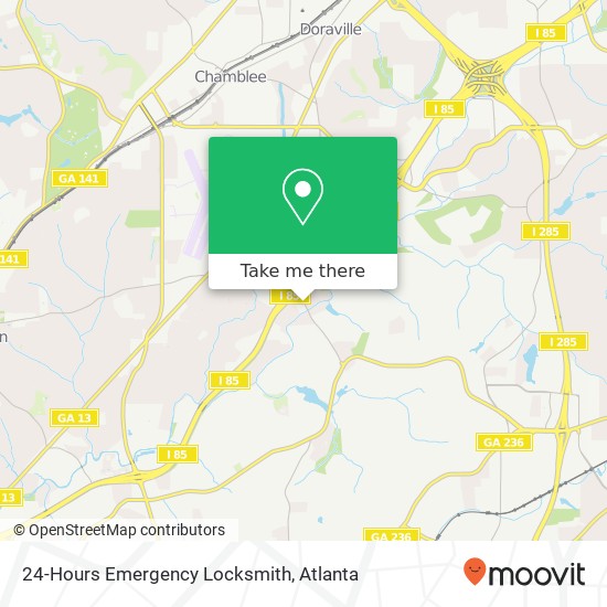 Mapa de 24-Hours Emergency Locksmith