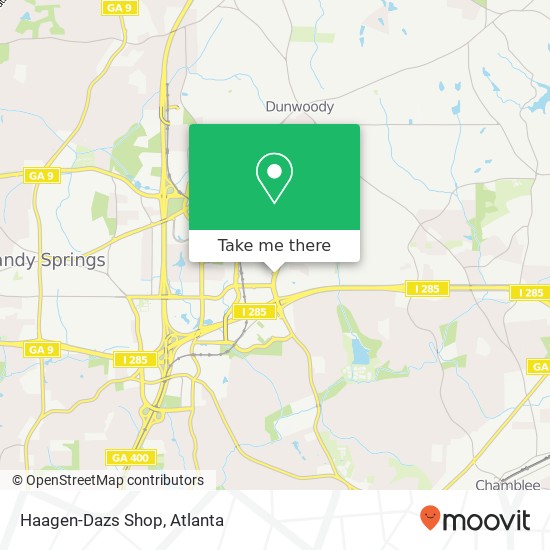 Haagen-Dazs Shop map