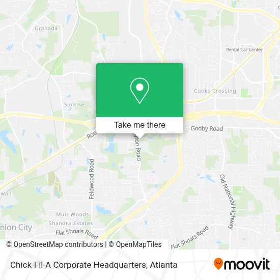 Chick-Fil-A Corporate Headquarters map