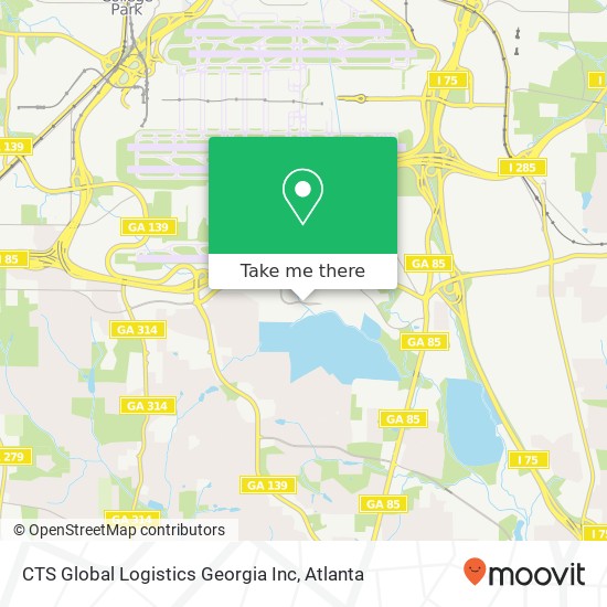 CTS Global Logistics Georgia Inc map