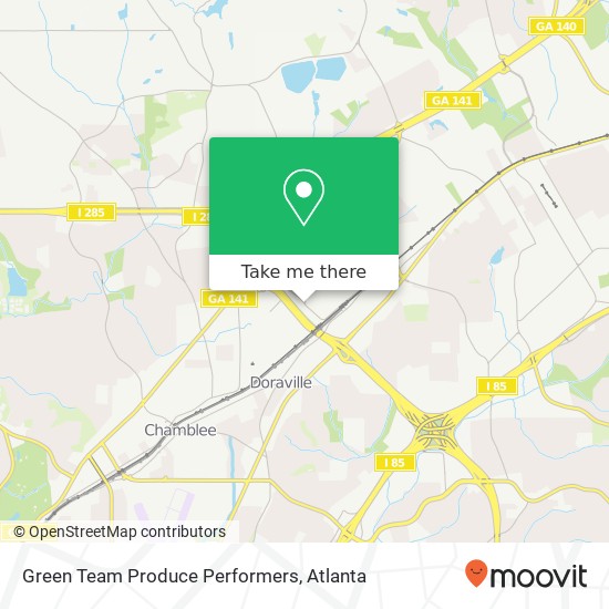 Green Team Produce Performers map