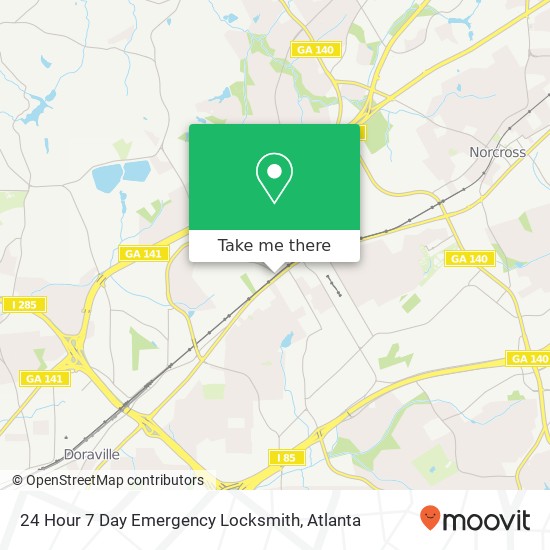 Mapa de 24 Hour 7 Day Emergency Locksmith