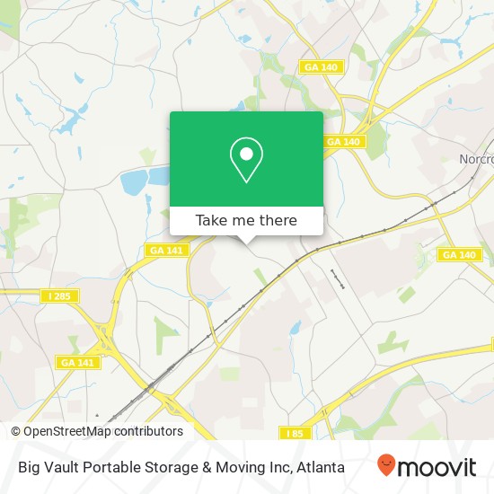 Mapa de Big Vault Portable Storage & Moving Inc