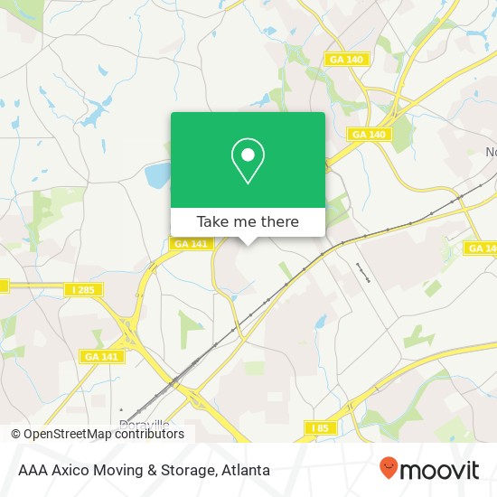 AAA Axico Moving & Storage map