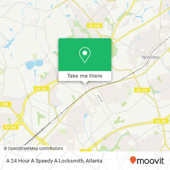 A 24 Hour A Speedy A Locksmith map