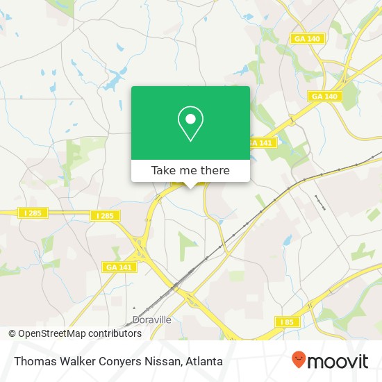 Thomas Walker Conyers Nissan map