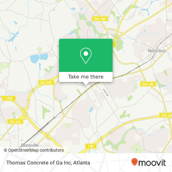 Thomas Concrete of Ga Inc map
