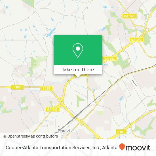 Mapa de Cooper-Atlanta Transportation Services, Inc.