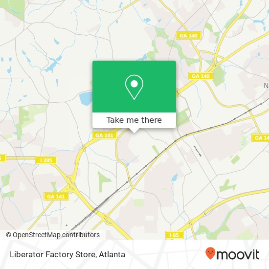 Mapa de Liberator Factory Store