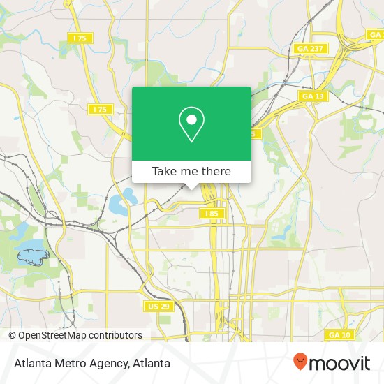 Mapa de Atlanta Metro Agency