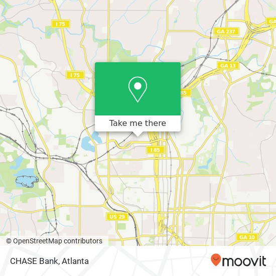 CHASE Bank map