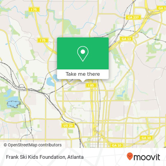 Mapa de Frank Ski Kids Foundation