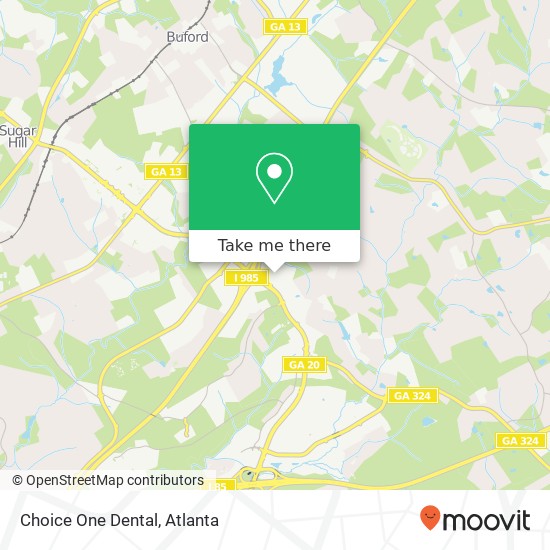 Mapa de Choice One Dental