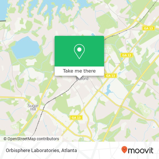 Orbisphere Laboratories map