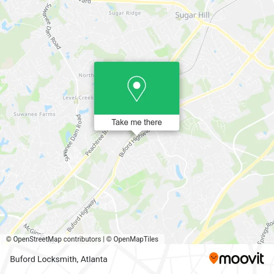 Buford Locksmith map