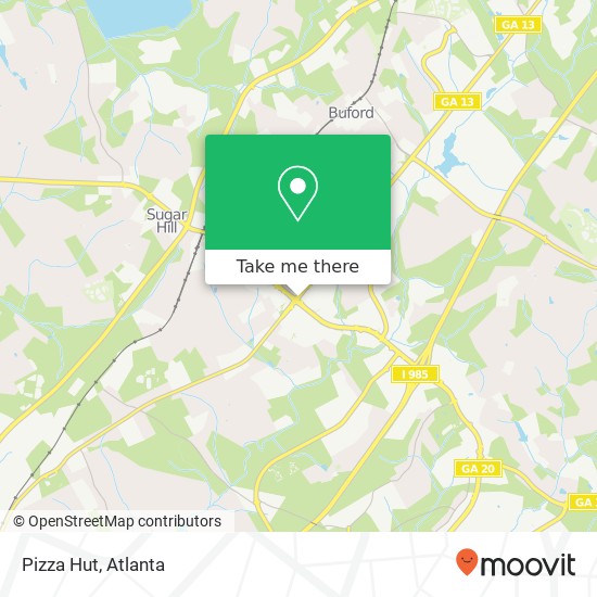 Pizza Hut map