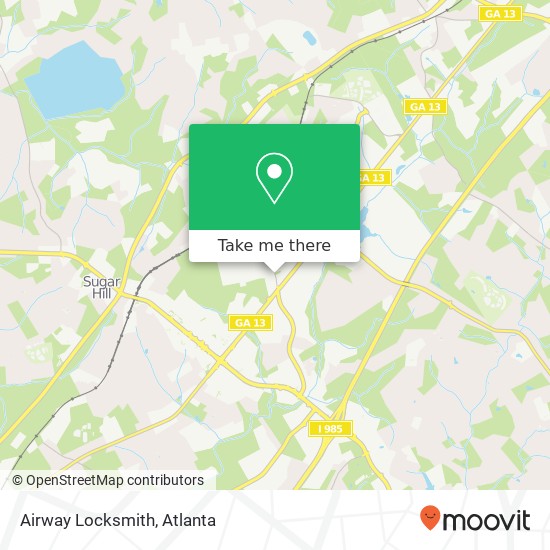 Mapa de Airway Locksmith