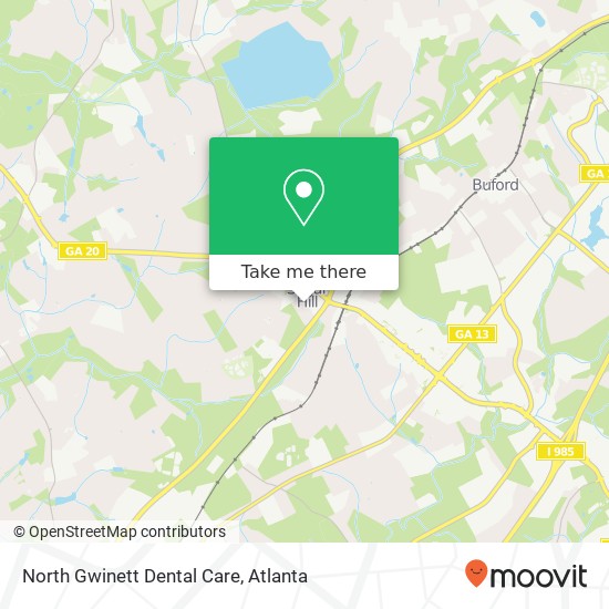 North Gwinett Dental Care map