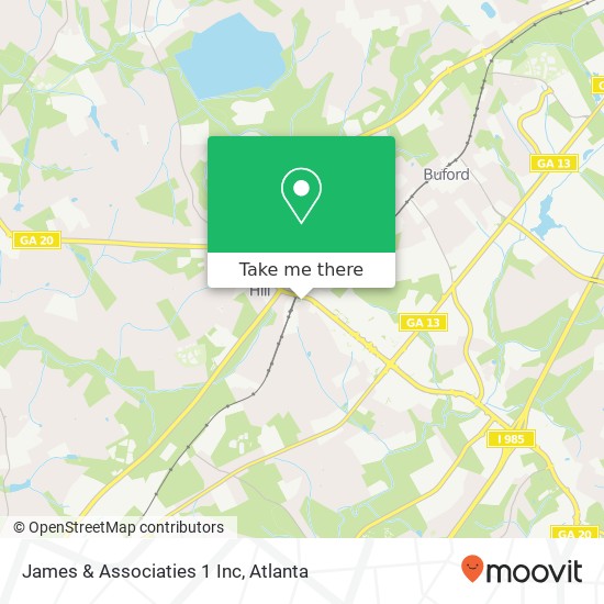 Mapa de James & Associaties 1 Inc