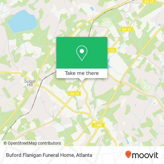 Mapa de Buford Flanigan Funeral Home