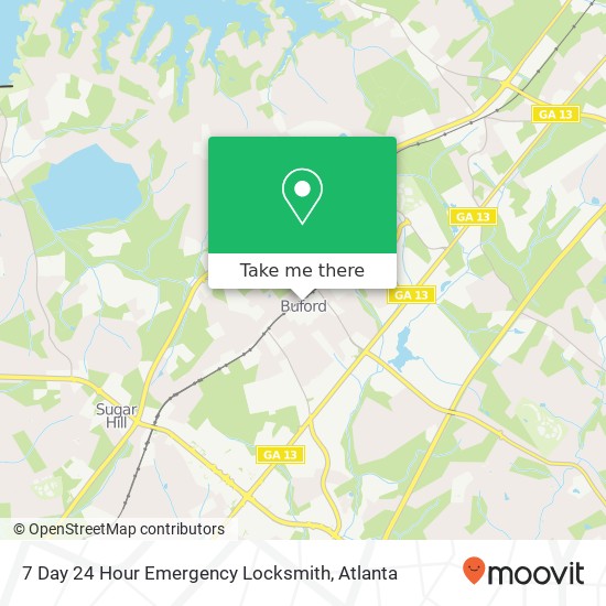 Mapa de 7 Day 24 Hour Emergency Locksmith