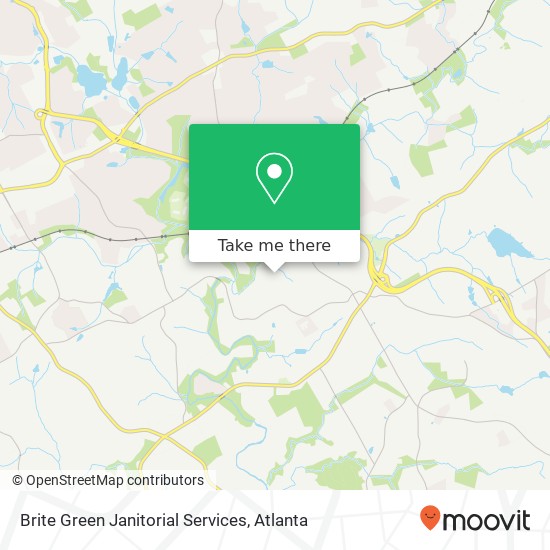 Brite Green Janitorial Services map