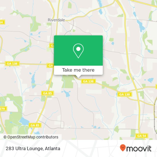 Mapa de 283 Ultra Lounge