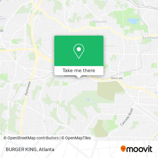 BURGER KING map