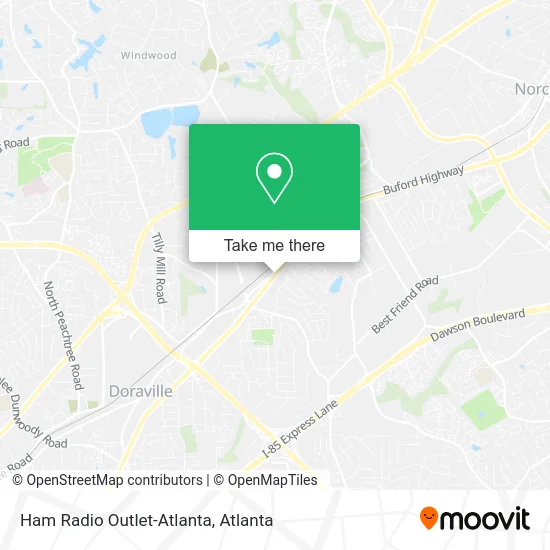 Ham Radio Outlet-Atlanta map