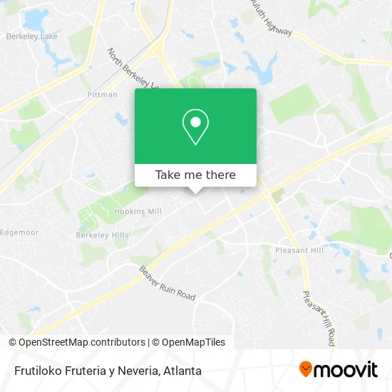 Mapa de Frutiloko Fruteria y Neveria